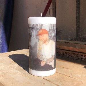 Homemade Mac Miller candle